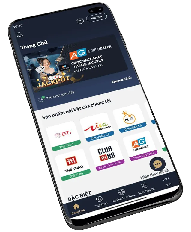 Hình ảnh minh họa các trò chơi đa dạng trên 88CLUP, bao gồm cá cược thể thao, casino trực tuyến và slot games
